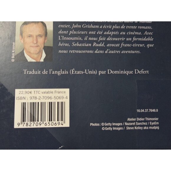 Le Cas Fitzgerald L'Insoumis John Grisham Lot 2 Thriller Roman French Softcover - Picture 16 of 16